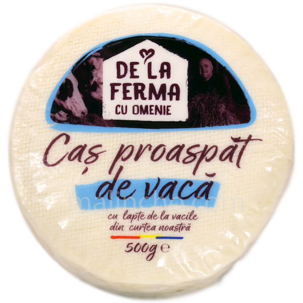 Cas Proaspat De La Ferma Fresh Feta Cheese (Cow Milk) 500g