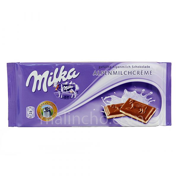 Milka Chocolate Alpen Milch Creme 100g
