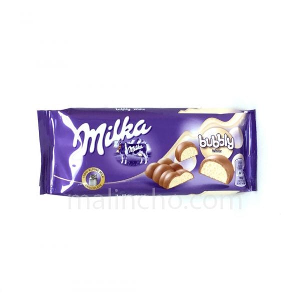 Milka Bubbly White Chocolate, 95g