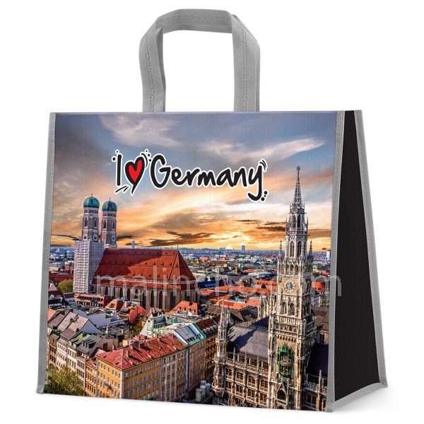 I Love Germany Reusable Shopping Bag (Buildings)