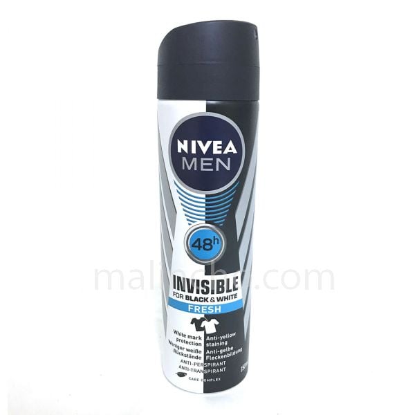 Benadrukken Fascinerend agentschap Nivea Deo Spray Black & White Invisible FRESH men 150ml