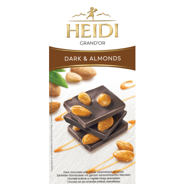 Heidi Dark Chocolate with Almonds 100g