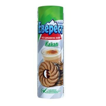 Cookies EVEREST with cocoa NO SUGAR added 210g