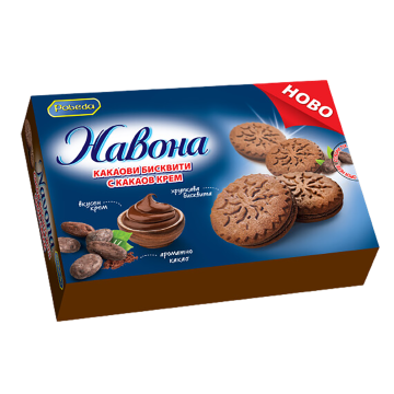 NAVONA Cocoa Cookies with Cocoa Cream 200g