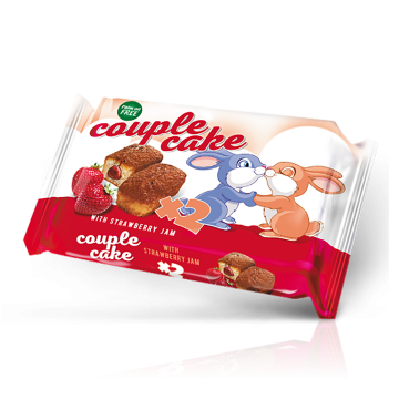 POBEDA Couple Cake Strawberry Jam x 2 55g