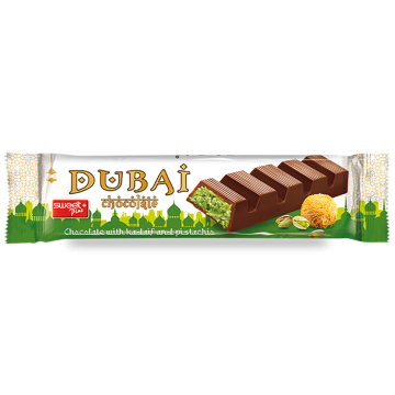 Sweet + Dubai Chocolate with pistachio and kadaif creme 45g