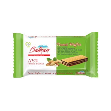 VEGAN Wafers BALKAN with Peanut 100g
