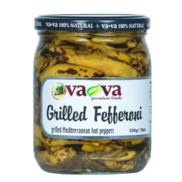 VAVA Grilled Fefferoni Hot Peppers 510g