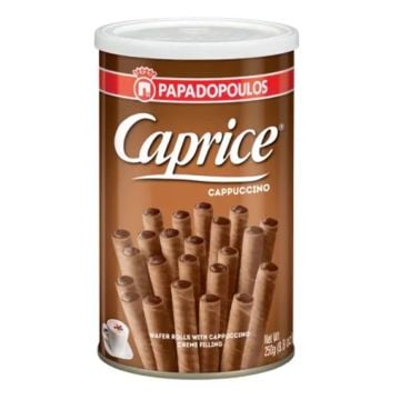 Caprice Wafer Rolls Cappuccino 250g