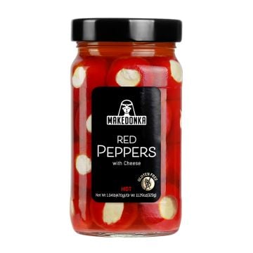 MAKEDONKA Red Peppers with Cheese Medium 470g