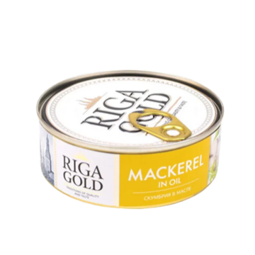 RIGA GOLD Atlantic Mackerel in Oil 240g