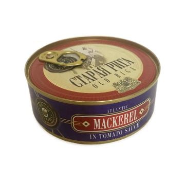 OLD RIGA Atlantic Mackerel in Tomato Sauce EZ Open Can 240g