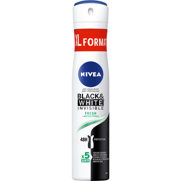 NIVEA Deo Spray XL B&W Invisible Fresh women 200ml