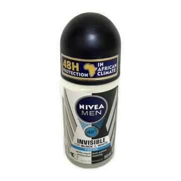 Део рол-он Nivea Black&White Fresh за мъже 50мл