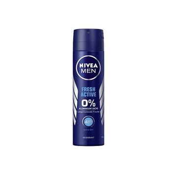 NIVEA Deo Spray Fresh Active 0% Aluminium salts for men 150ml