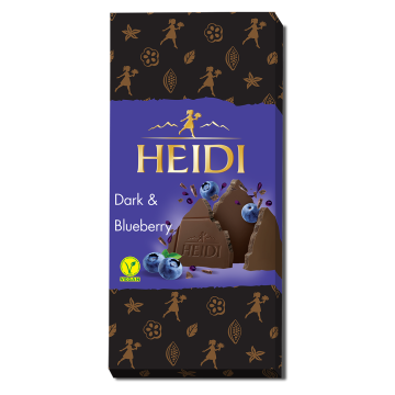 HEIDI Dark Chocolate with Blueberry 80g.