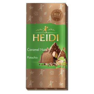 HEIDI Milk Chocolate Caramel Nuts Pistachio 80g