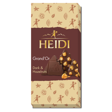 Heidi Grand'or Chocolate Hazelnuts Dark 100g