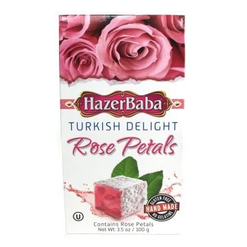 Турски локум с листенца от роза Hazerbaba 100г