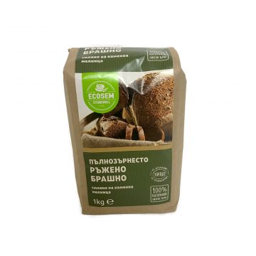 ECOSEM Stonemill 100% Natural Whole Grain RYE Flour 1kg