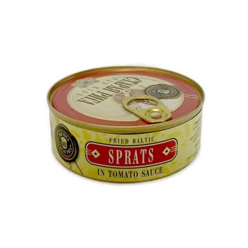 OLD RIGA Kosher Fried Baltic Sprats in Tomato Sauce E-Z Open Can 240g