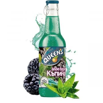 Queen's Aloe-Blackberry Juice (glass bottle) 250ml