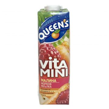 Queen's VITAMINI Raspberry,Carrot,Apple Nectar 1L