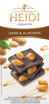 Heidi Dark Chocolate with Almonds 100g