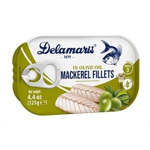 Delamaris Mackerel Fillets In Extra Virgin Olive Oil 125g