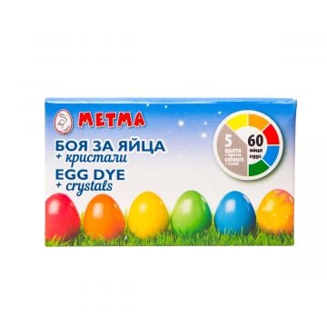 Easter Egg Dye Coloring Kit (5 Colors + Crystals) 12g