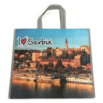 I Love Serbia Reusable Shopping Bag