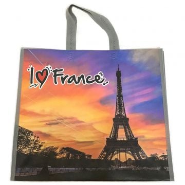 I Love France Reusable Shopping Bag 