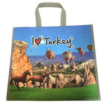 I Love Turkey Reusable Shopping Bag