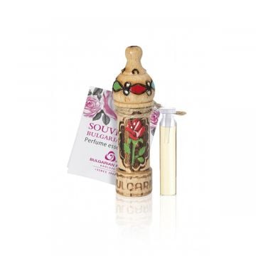 Wooden Souvenir Cylinder With Rose Fragrance 2ml