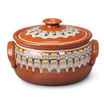 Clay Cooking Pot Traditional Red 3L