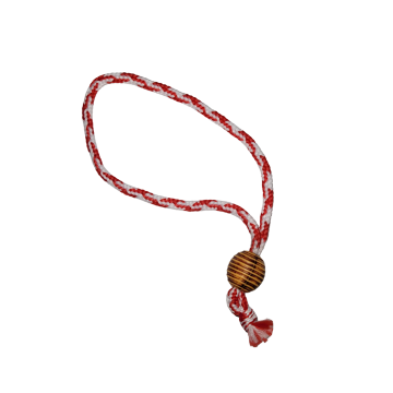 Martenitza Bracelet with Wood Bead
