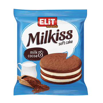 MILKISS Soft Cake Milk & Cocoa 42g