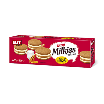 MILKISS Soft Cake Milk & Honey (4 x 30g) 120g