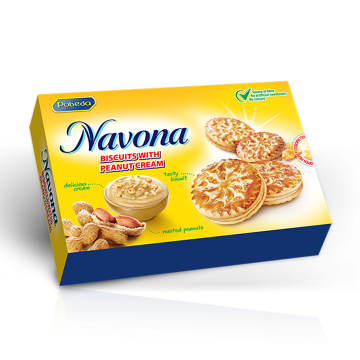 Navona Cookies with Peanut Cream 250g