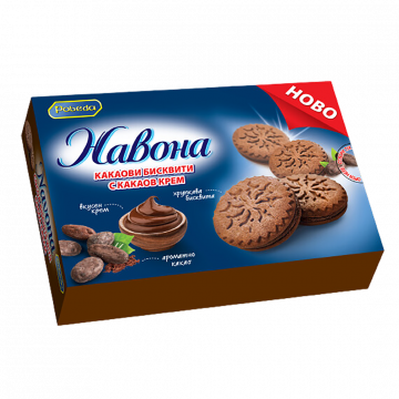 NAVONA Cocoa Cookies with Cocoa Cream 200g