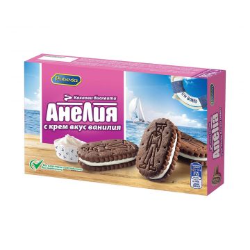 ANELIA Sandwich Cocoa Cookies with Vanilla Cream 187g 