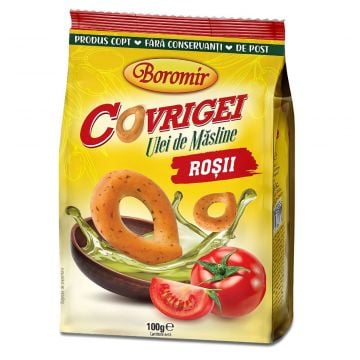 BOROMIR PRETZELS (Covrigei) with Olive Oil and Tomato 100g