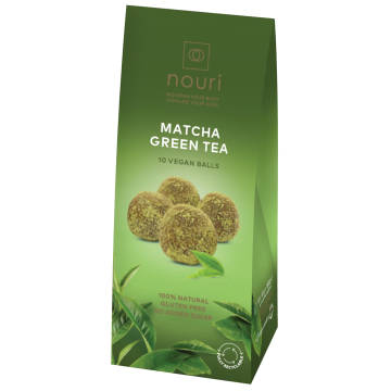 NOURI Vegan Balls with Matcha Green Tea 10pk 100g
