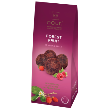 NOURI Vegan Balls with Forest Fruit 10pk 100g