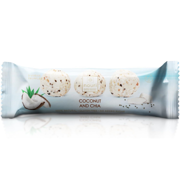 NOURI Vegan Balls with Coconut and Chia 3pk 30g