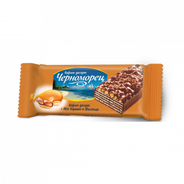 Wafer Chernomorets with Caramel & Peanuts 75g