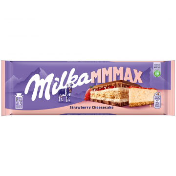 Milka Chocolate Strawberry Cheesecake 300g