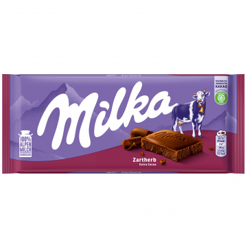 Milka Dark Chocolate Zartherb (extra cocoa) 100g