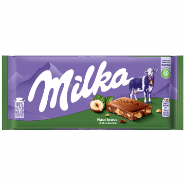 Milka Chocolate Hazelnuts 100g