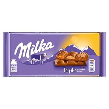 Milka Chocolate Triple Caramel 90g